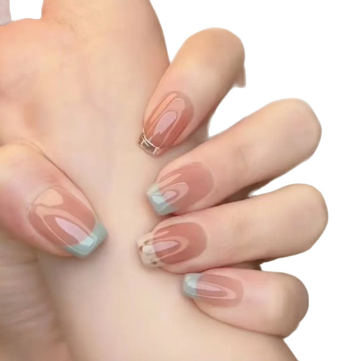 Elegant French Tip Press-On Nail Extensions