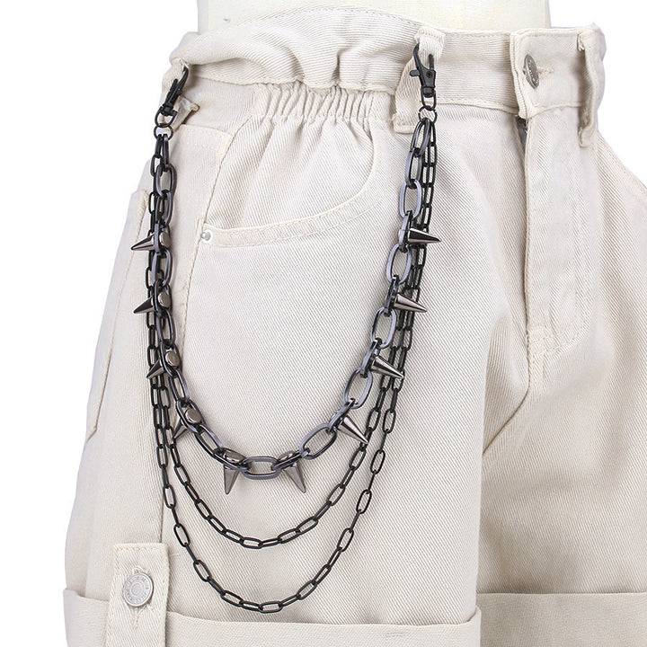 Fashionable chain belt with stud accents Kalsten