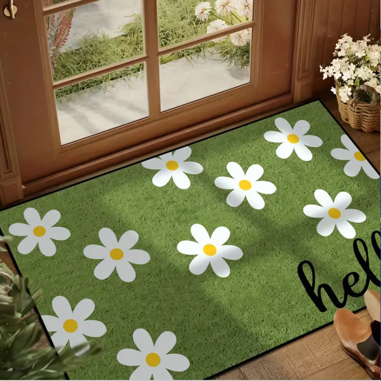 Decorative Floral Area Mat Kalsten