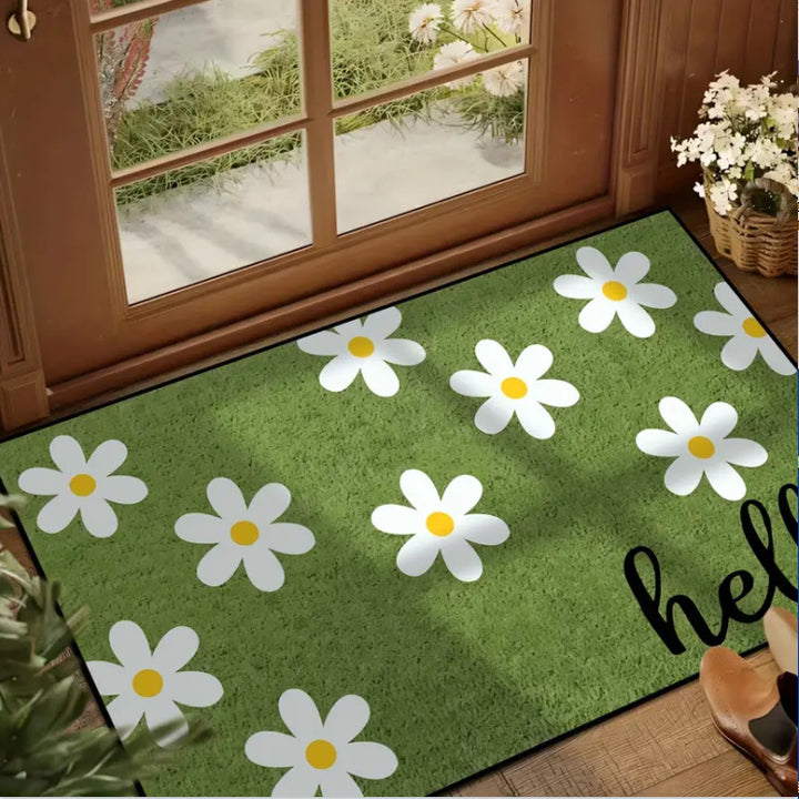 Decorative Floral Area Mat Kalsten