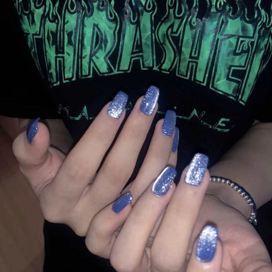 Sparkling Glittered Press-On Nails Kalsten