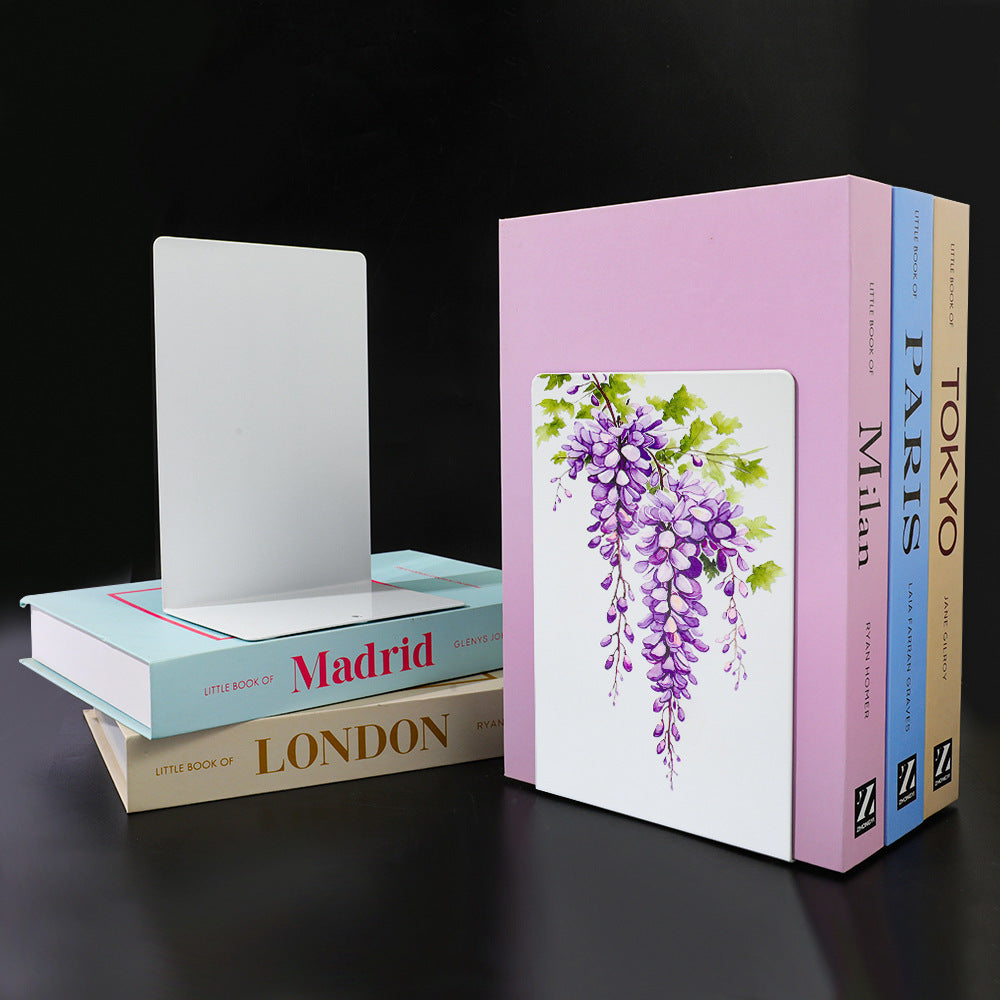 Elegant Floral Decorative Bookends