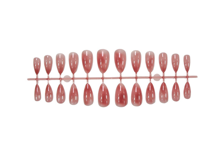 Artificial nail set with elegant, transparent shine Kalsten