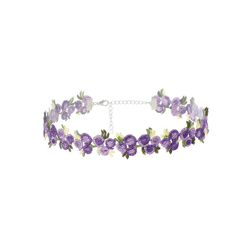 Floral Choker Necklace Kalsten