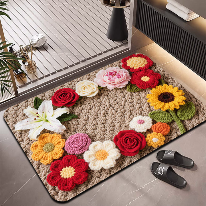 Decorative Floral Area Rug Kalsten
