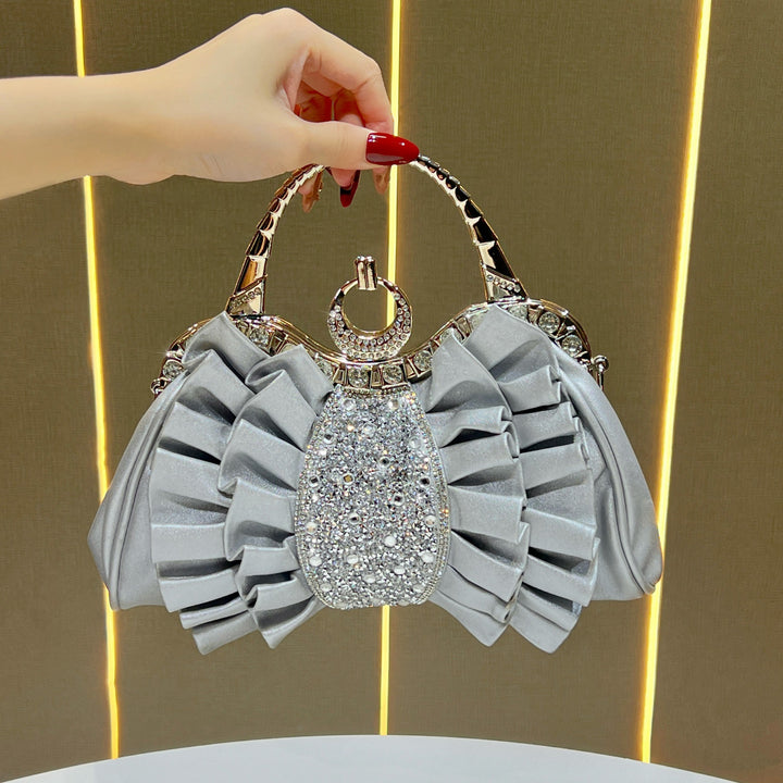 Ruffled Evening Handbag