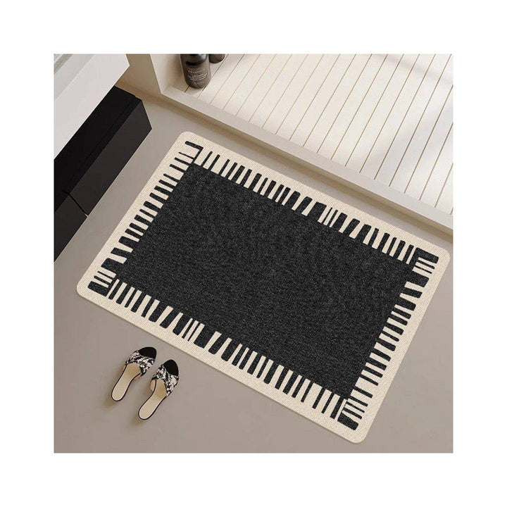 Stylish Geometric Patterned Bath Runner Kalsten