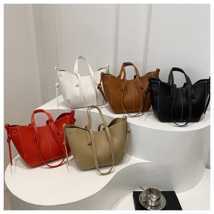Textured Leather Everyday Tote Bag Kalsten