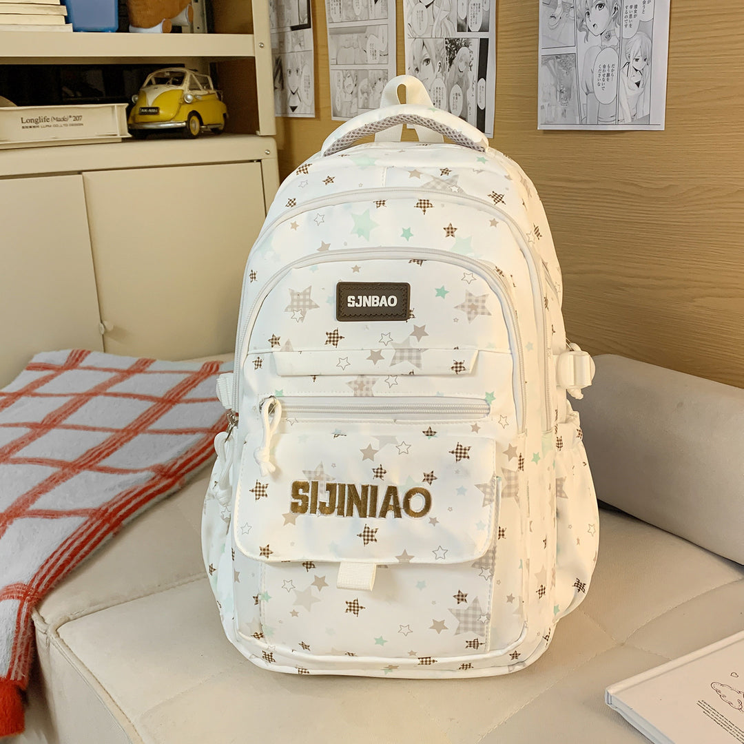 Cute Star-Embellished Everyday Backpack Kalsten