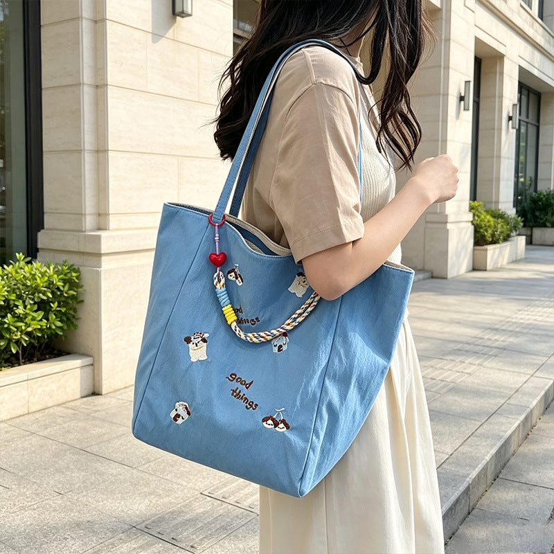 Embroidered Casual Tote Kalsten