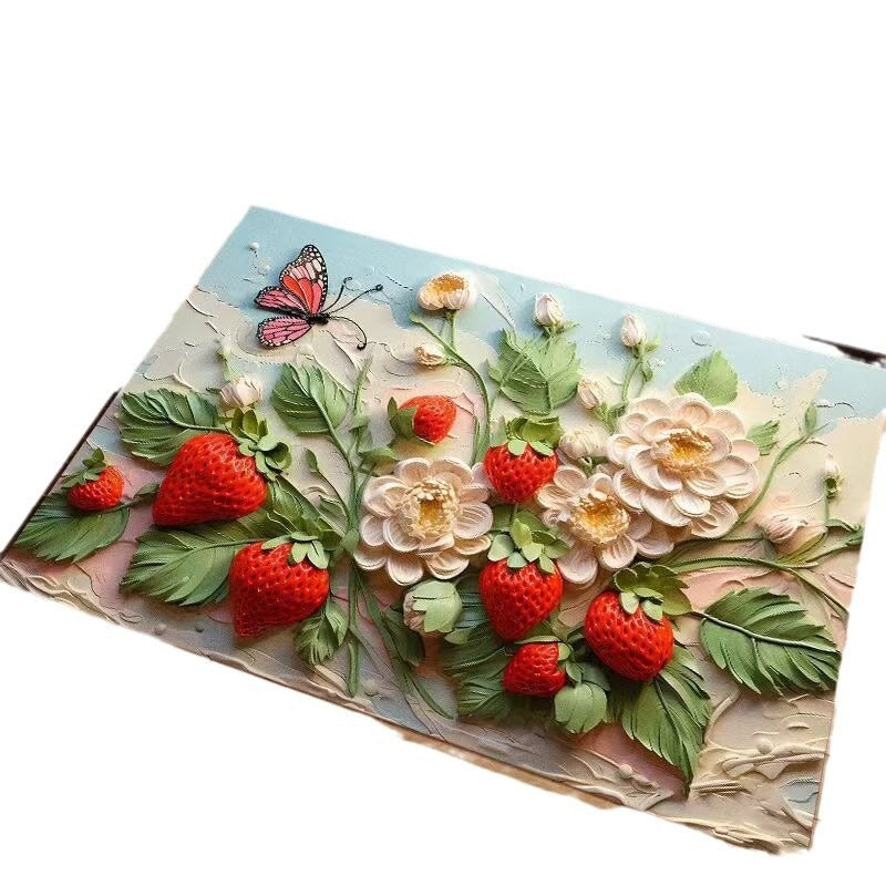 Elegant Floral Pattern Area Mat
