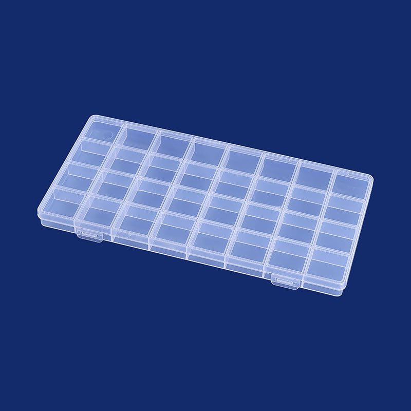 Multi-Divisional Transparent Craft Storage Box Kalsten