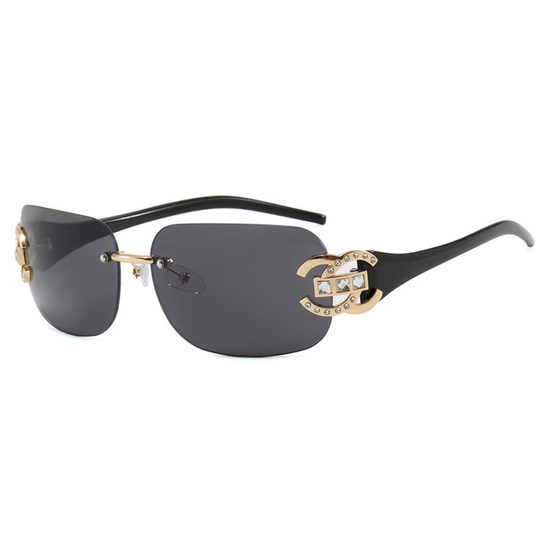 Women's fashionable sunglasses with luxurious geometric frame and protective UV filter Kalsten