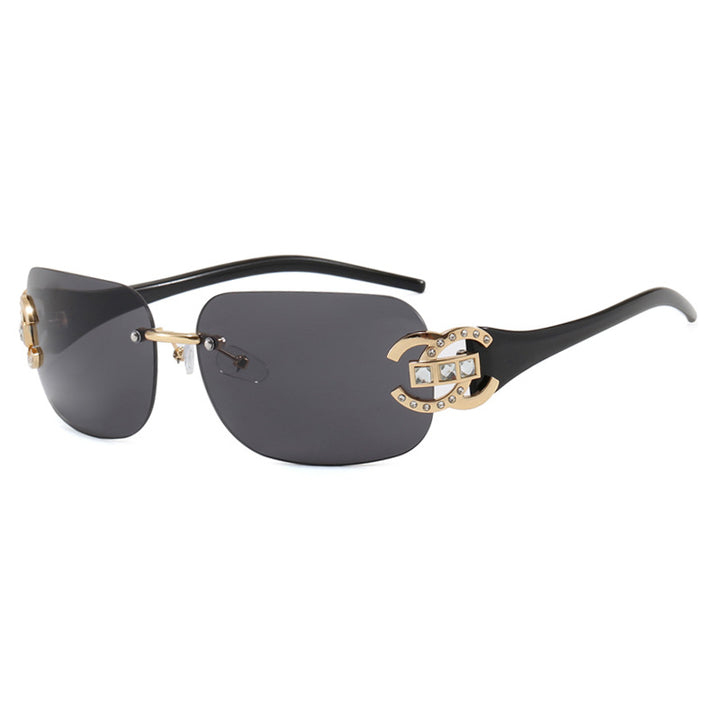 Women's fashionable sunglasses with luxurious geometric frame and protective UV filter Kalsten