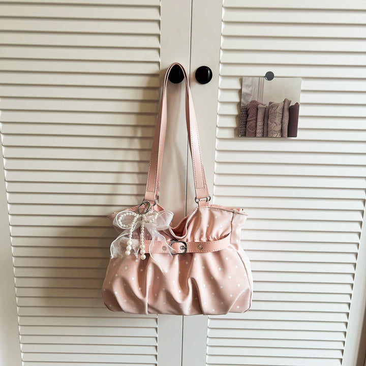 Stylish Soft Fabric Pleated Handbag