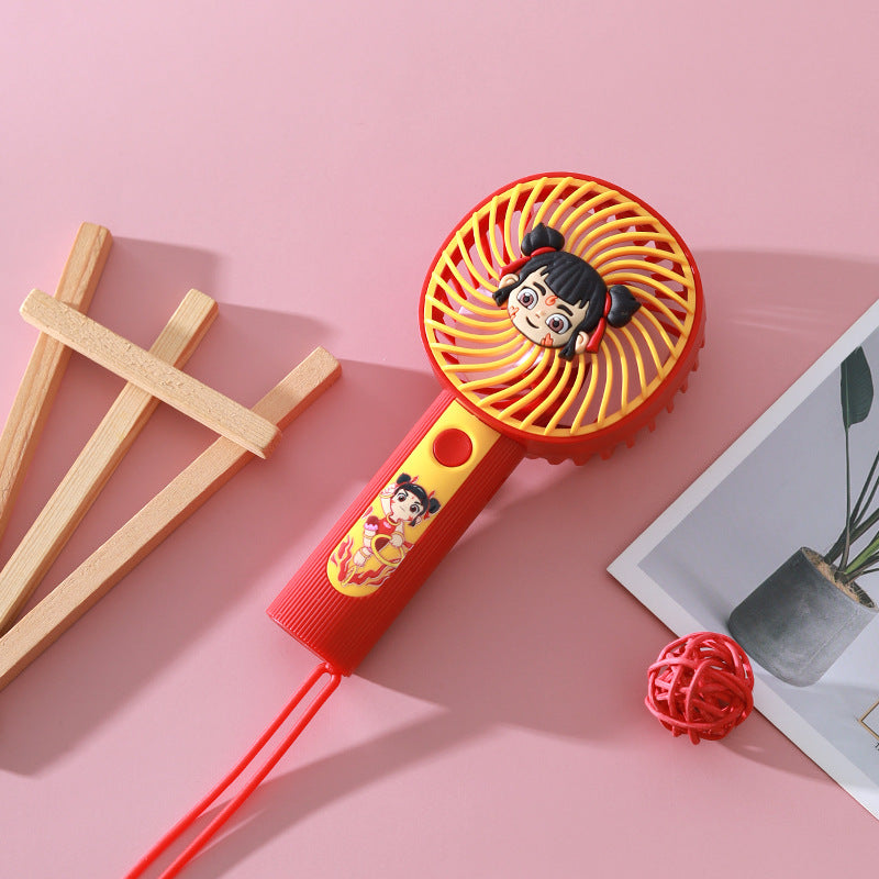 Unisex Portable Hand Fan with Cute Children's Design Kalsten