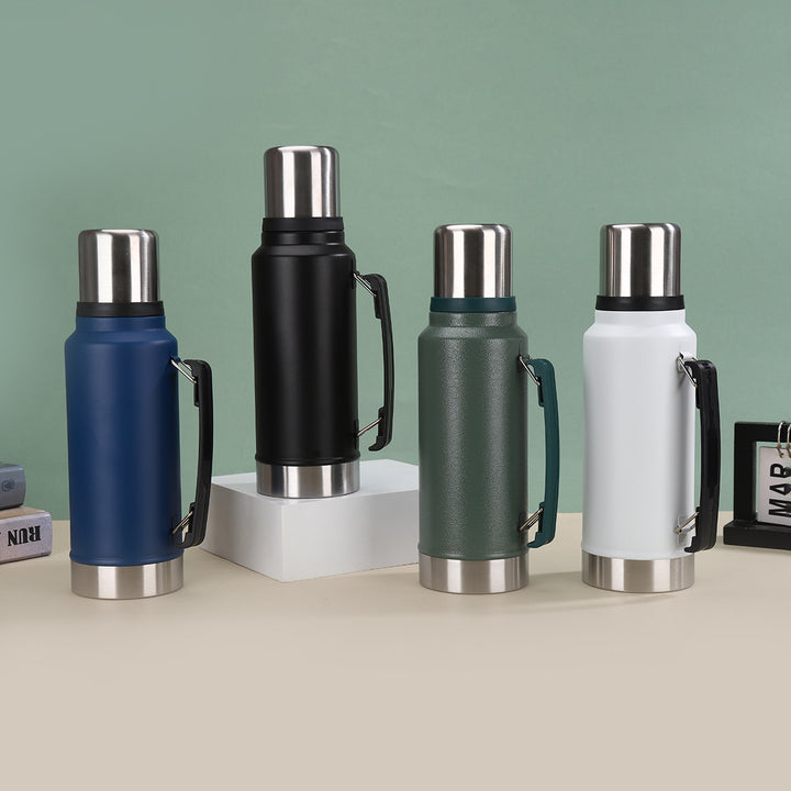 Unisex Insulated Stainless Steel Water Bottle with Carrying Handle Kalsten