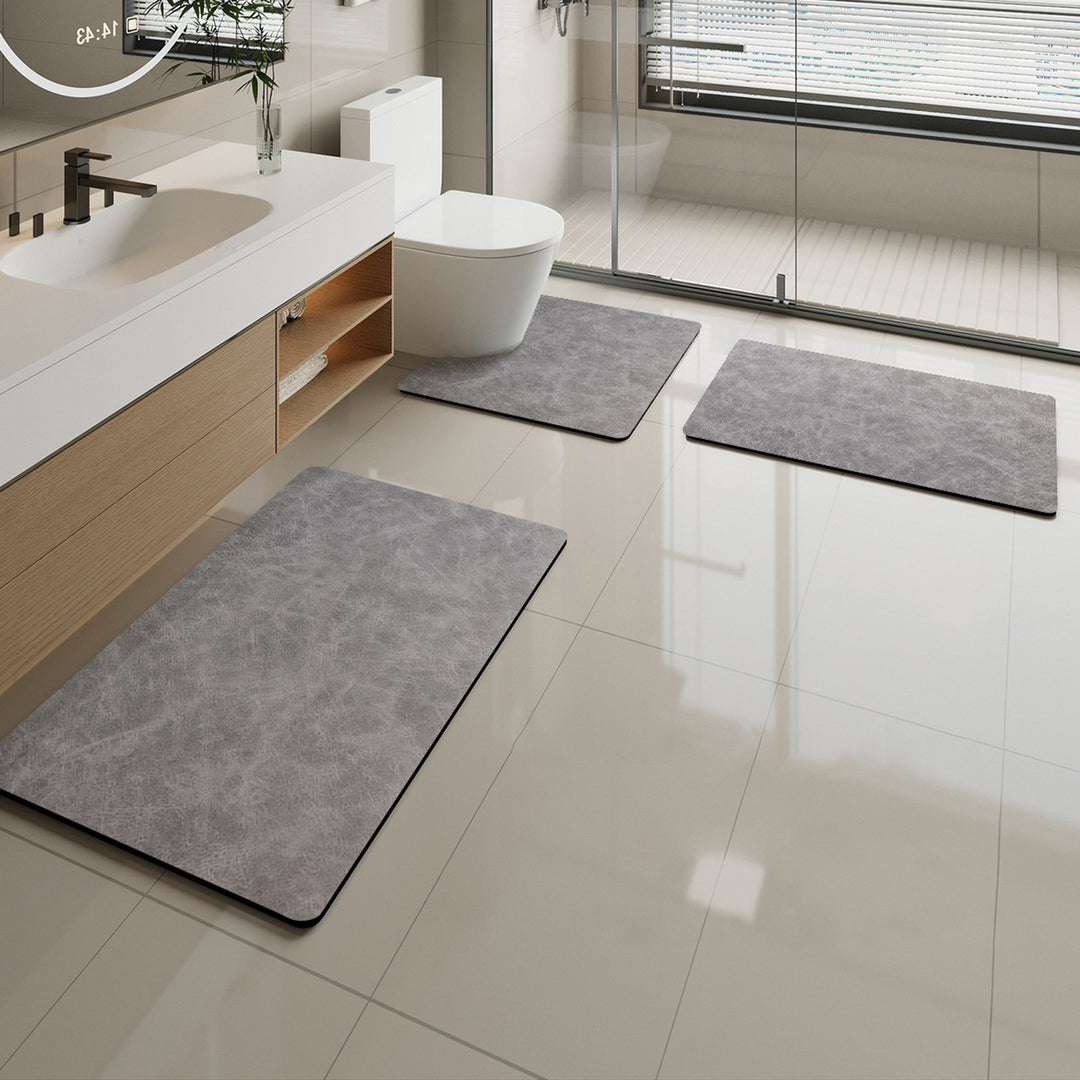 Soft Marble Pattern Bath Mat