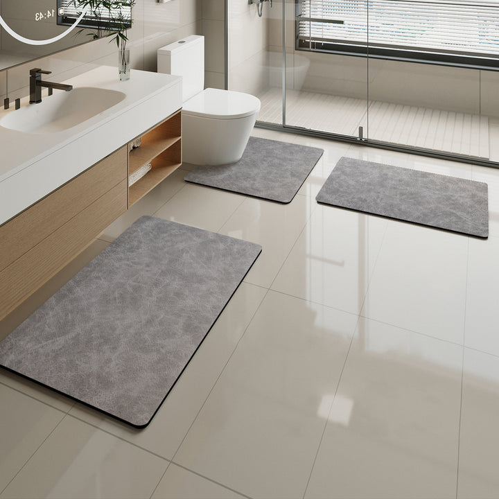 Soft Marble Pattern Bath Mat