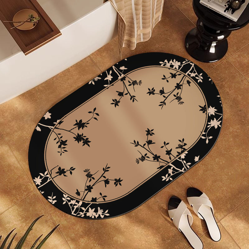 Floral Print Indoor Area Mat