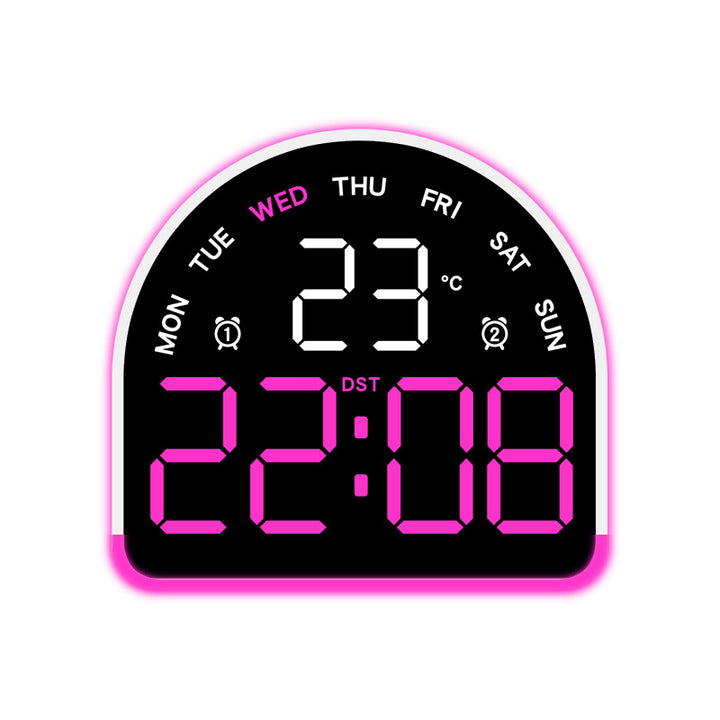 Digital alarm clock with temperature and day of the week display Kalsten