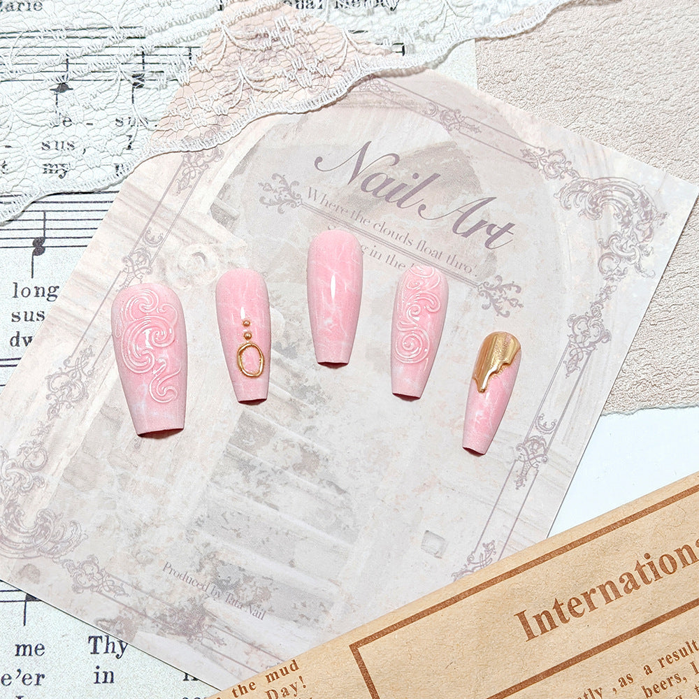 Artificial nails with elegant decorations Kalsten