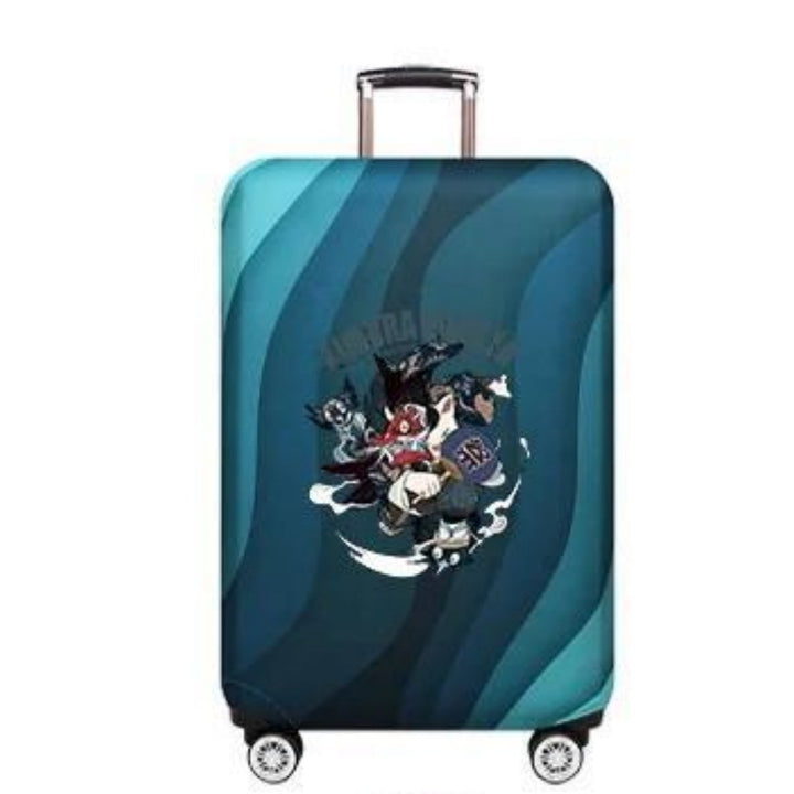 Unisex Hard Shell Luggage with Creative Bear Design Graphic Kalsten
