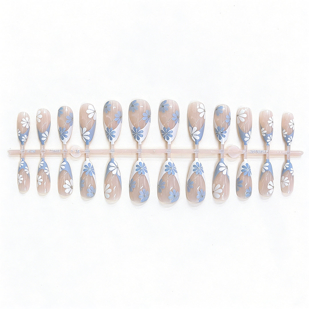 Floral Design Press-On Nail Set Kalsten