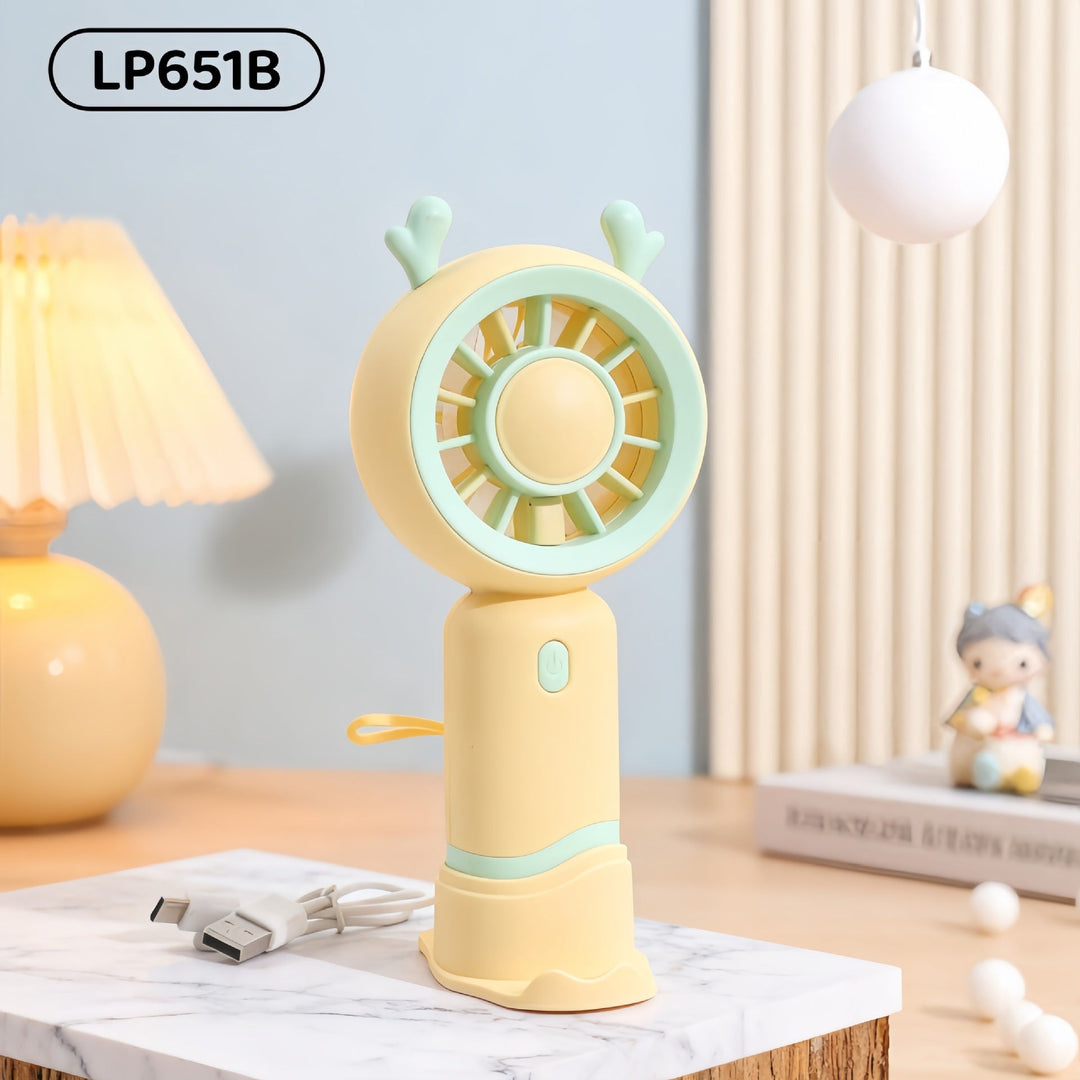 Ladies Portable Mini Handheld Fan with Cat Ears Kalsten