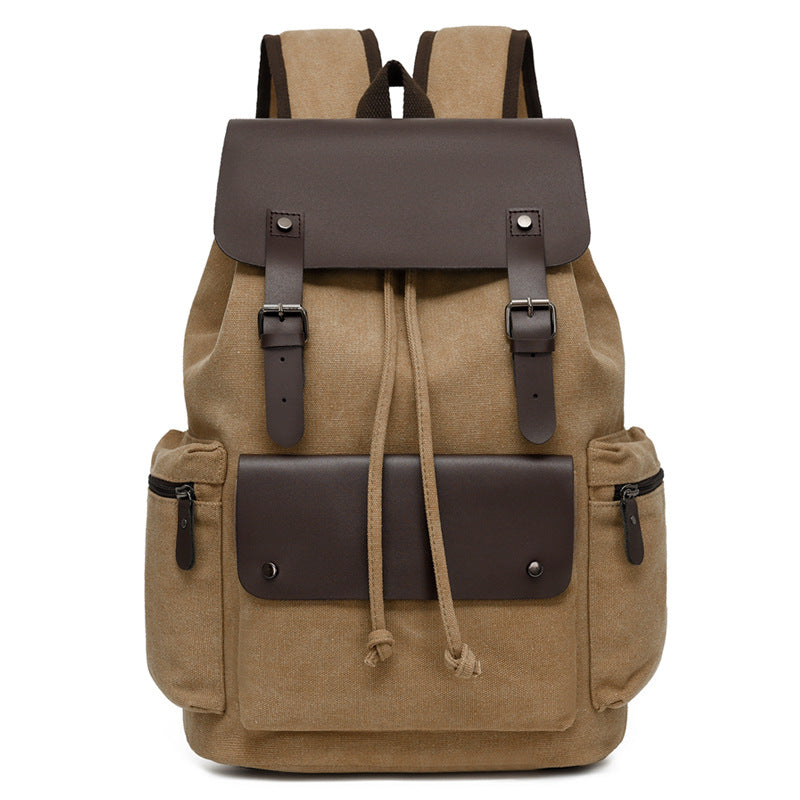 Canvas Drawstring Closure Backpack