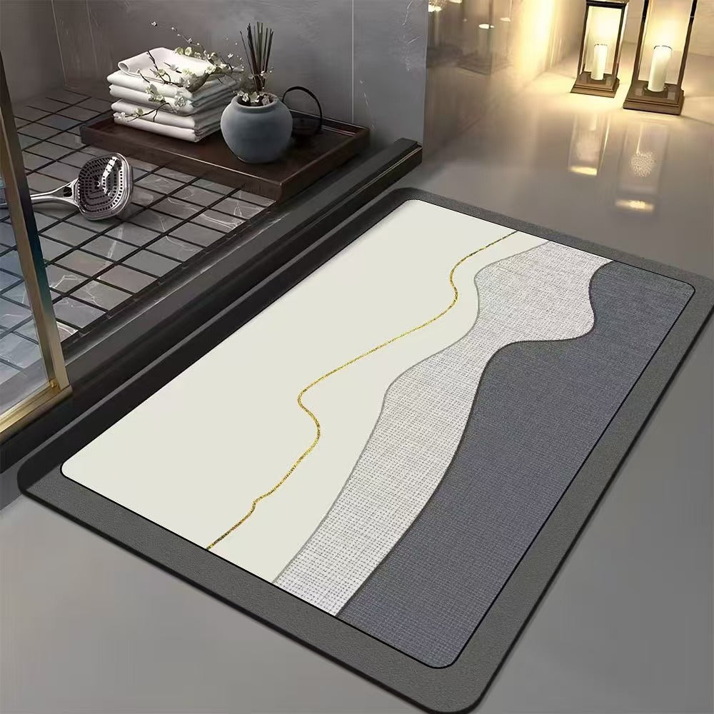 Geometric Patterned Bath Mat