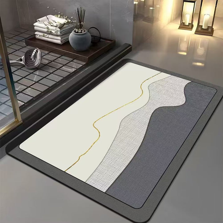 Geometric Patterned Bath Mat