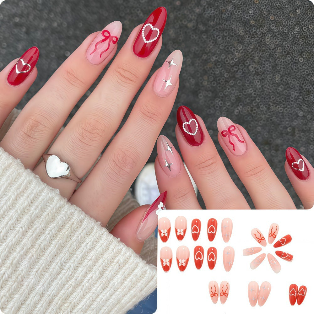 Artistic Heart Motif Art Nails Kalsten