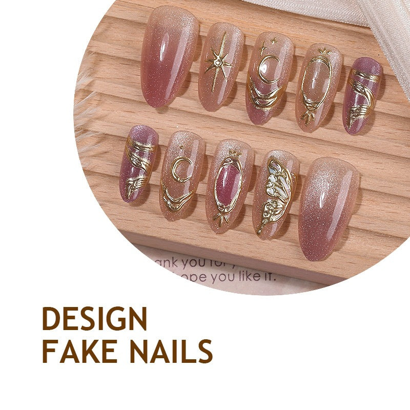Artificial Nail Collection with Elegant 3D Decorations Kalsten