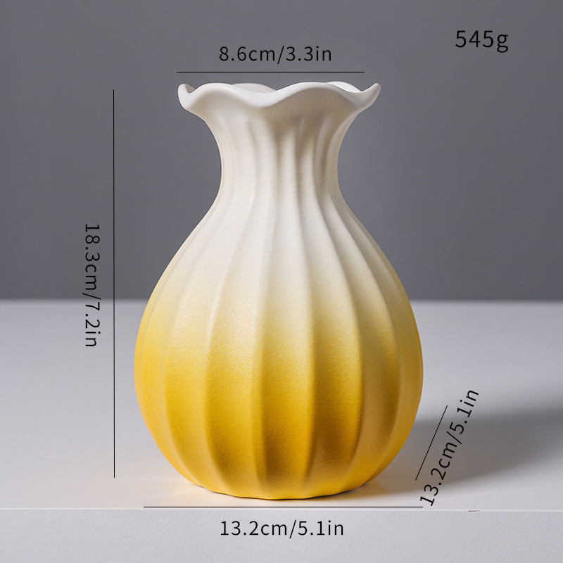 Textured Ceramic Flower Vase Kalsten