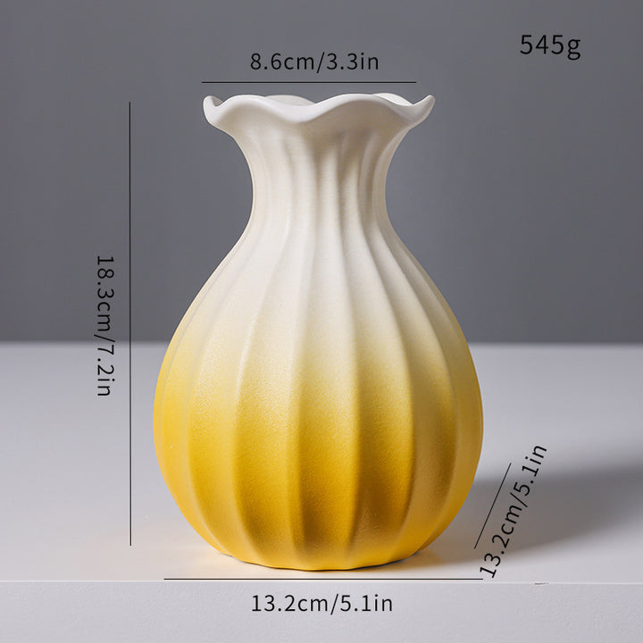 Textured Ceramic Flower Vase Kalsten
