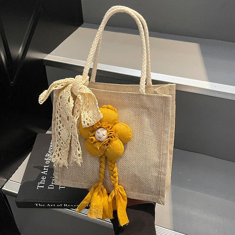 Artisan Floral Accent Handbag