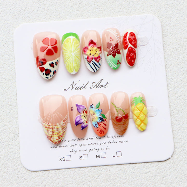 Vibrant Floral Nail Art Collection