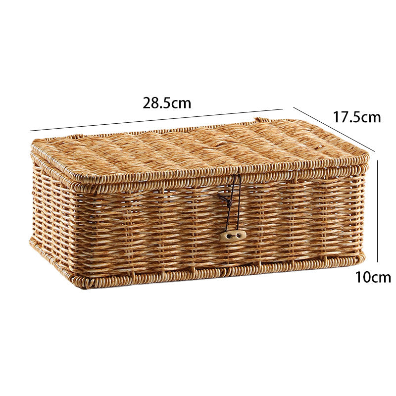 Handcrafted Natural Wicker Storage Chest Kalsten