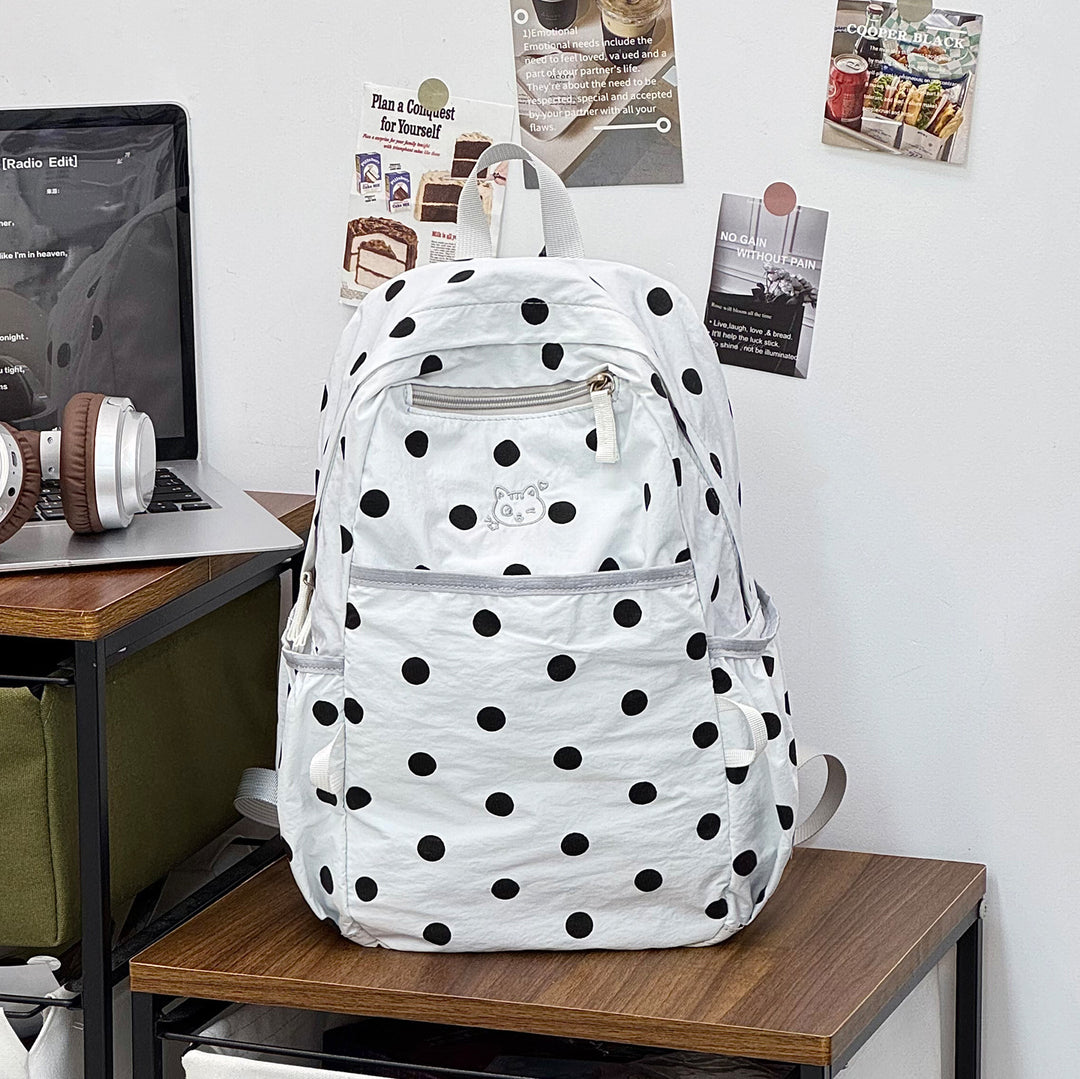 Stylish Polka Dot Casual Backpack Kalsten 1791205343