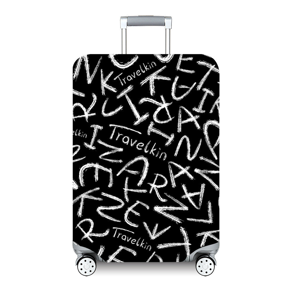 Unisex hard-shell travel suitcase with artistic landscape design Kalsten