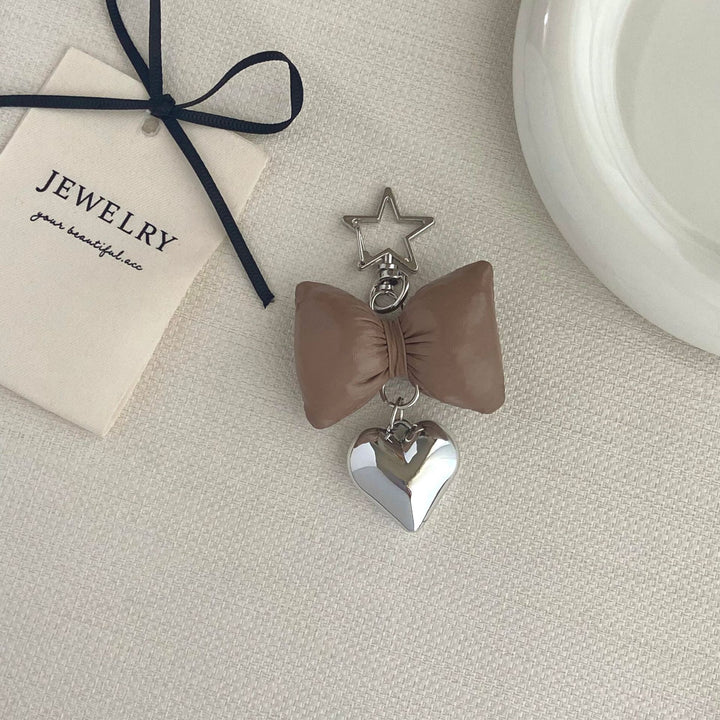 Bow-Shaped Charm Keychain Kalsten