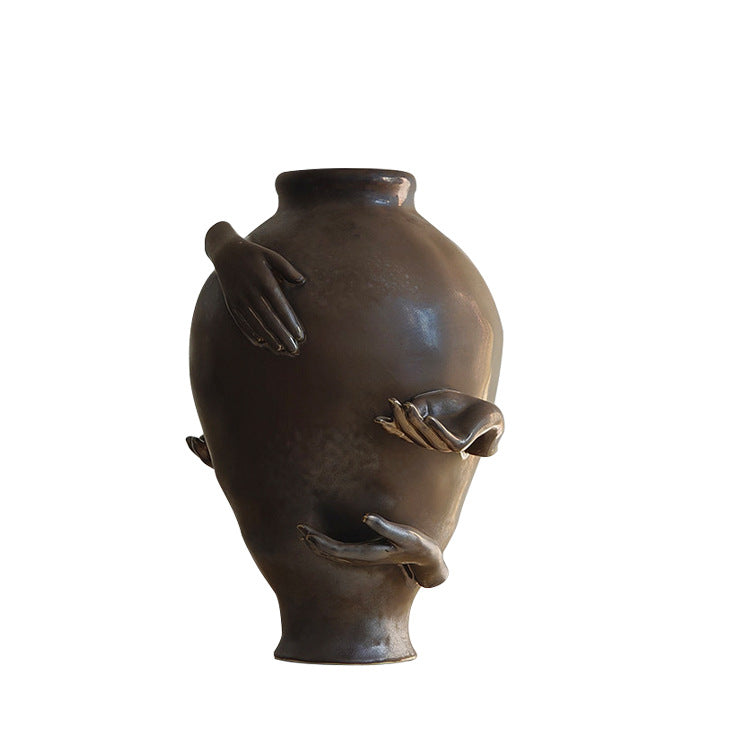 Artistic Ceramic Decorative Vessel