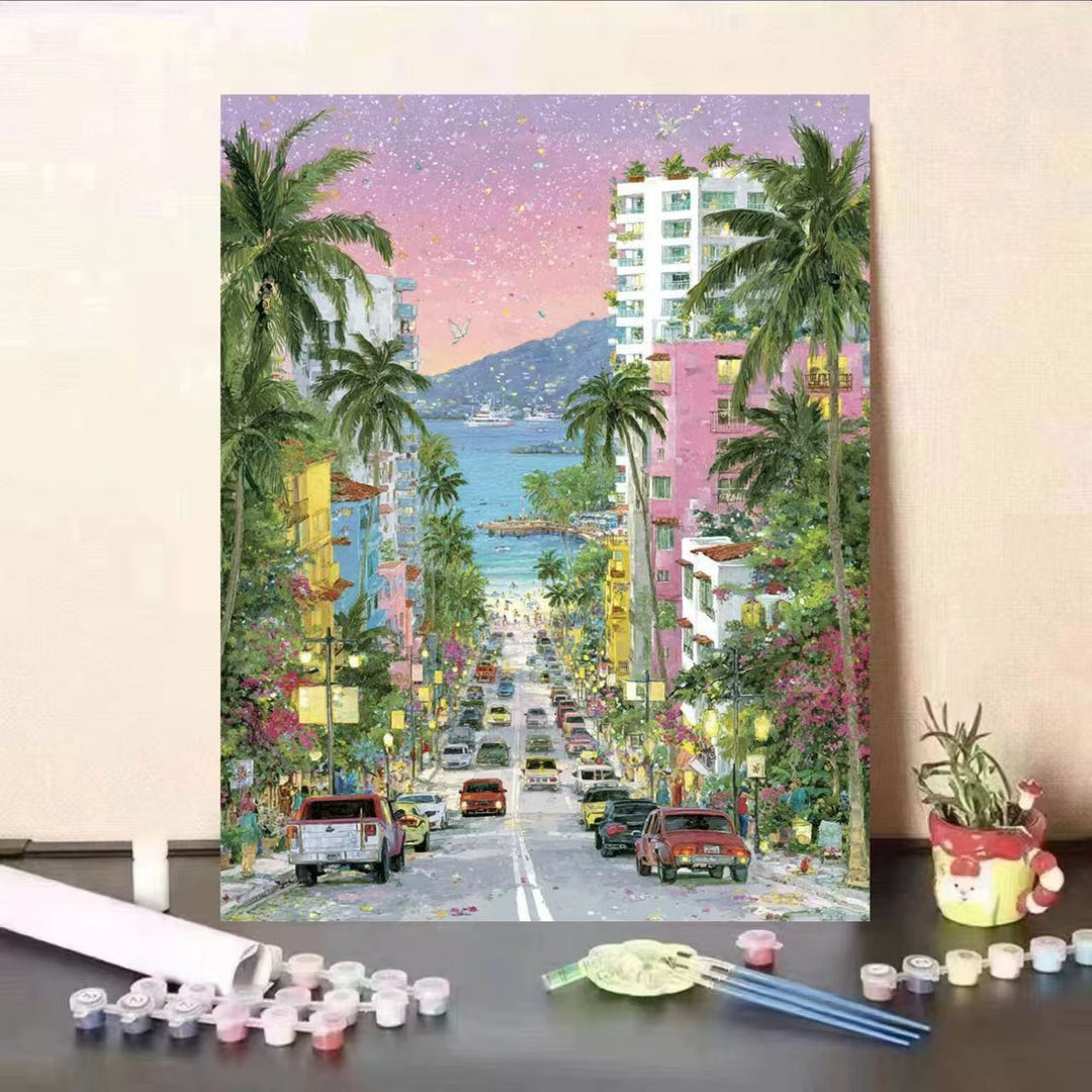 DIY Scenic Coastal Painting Kit Kalsten