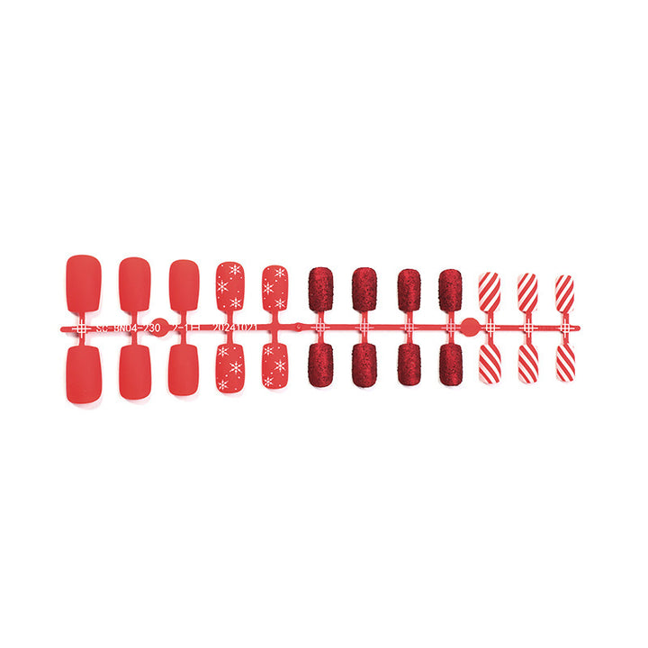 Stylish artificial nail set with versatile festive designs Kalsten