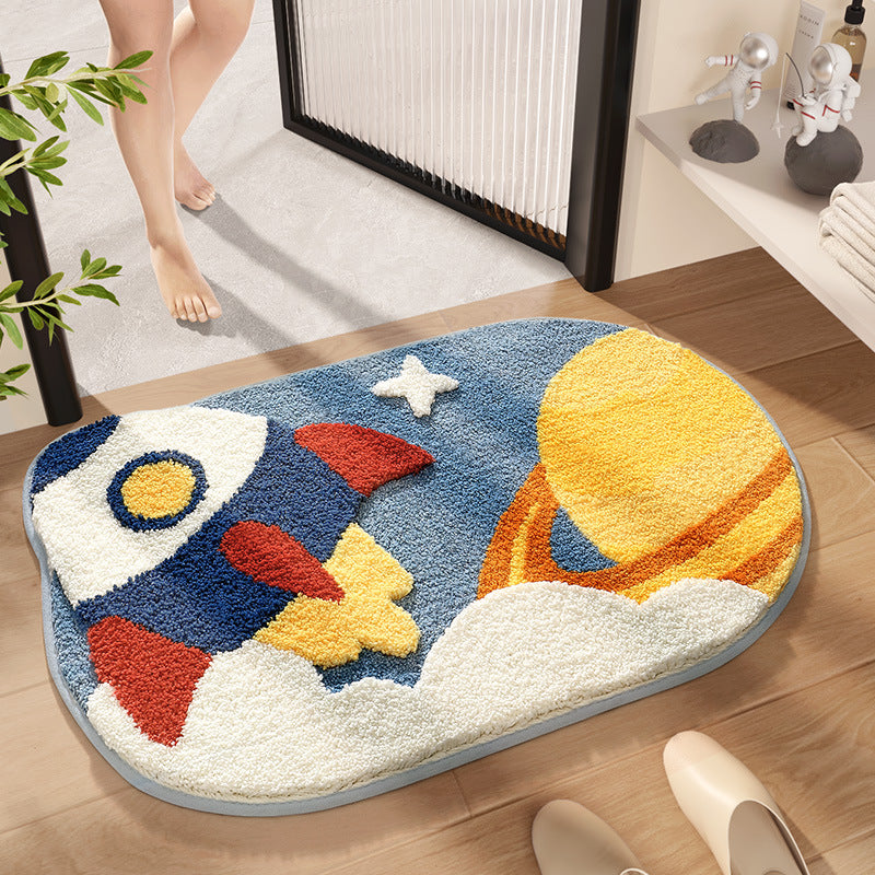 Floral Bath Mat Kalsten