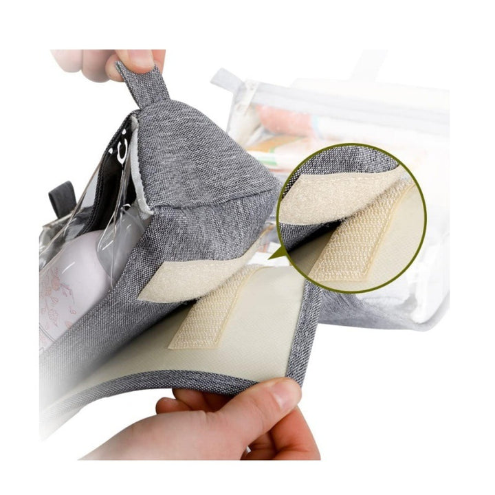 Practical cosmetic organizer bag with transparent compartments Kalsten