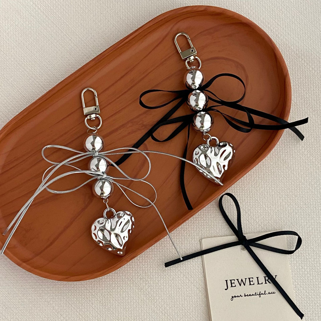 Heart-Embellished Keychain Kalsten