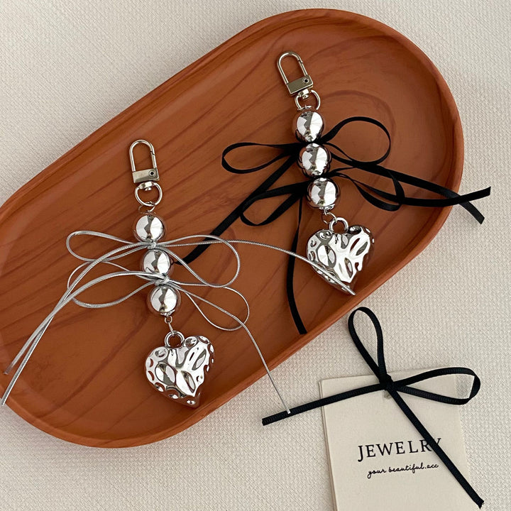 Heart-Embellished Keychain Kalsten