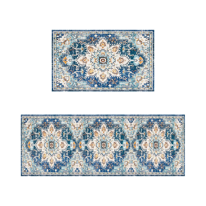 Vintage Floral Pattern Area Rug Set Kalsten